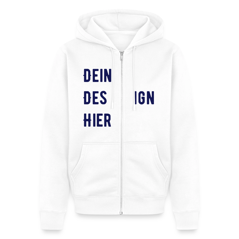 Männer Premium Zip Hoodie - Weiß