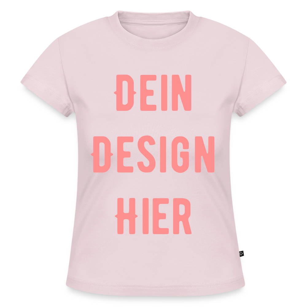 SLIM FIT Frauen Organic T-Shirt - Puderrosa