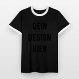 Männer Kontrast-T-Shirt - Schwarz/Weiß