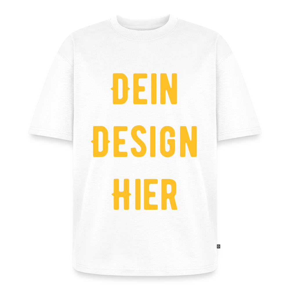 Unisex Premium Oversized Bio T-Shirt - Weiß
