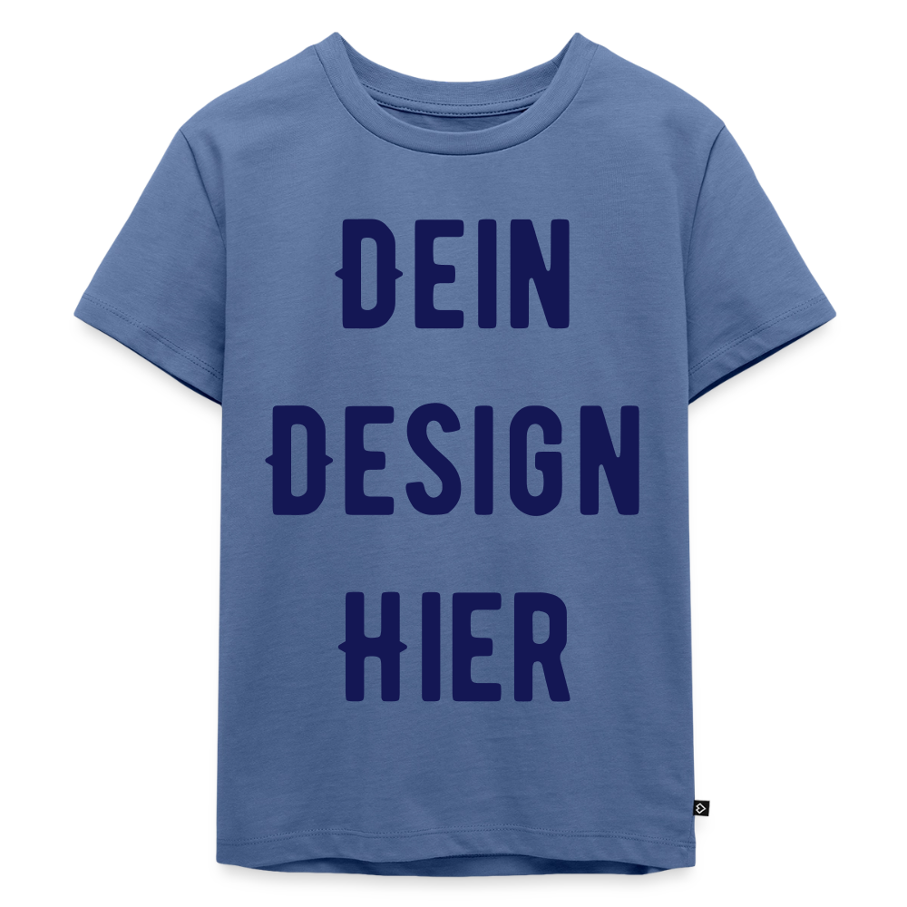 Kinder Premium Bio T-Shirt - Taubenblau