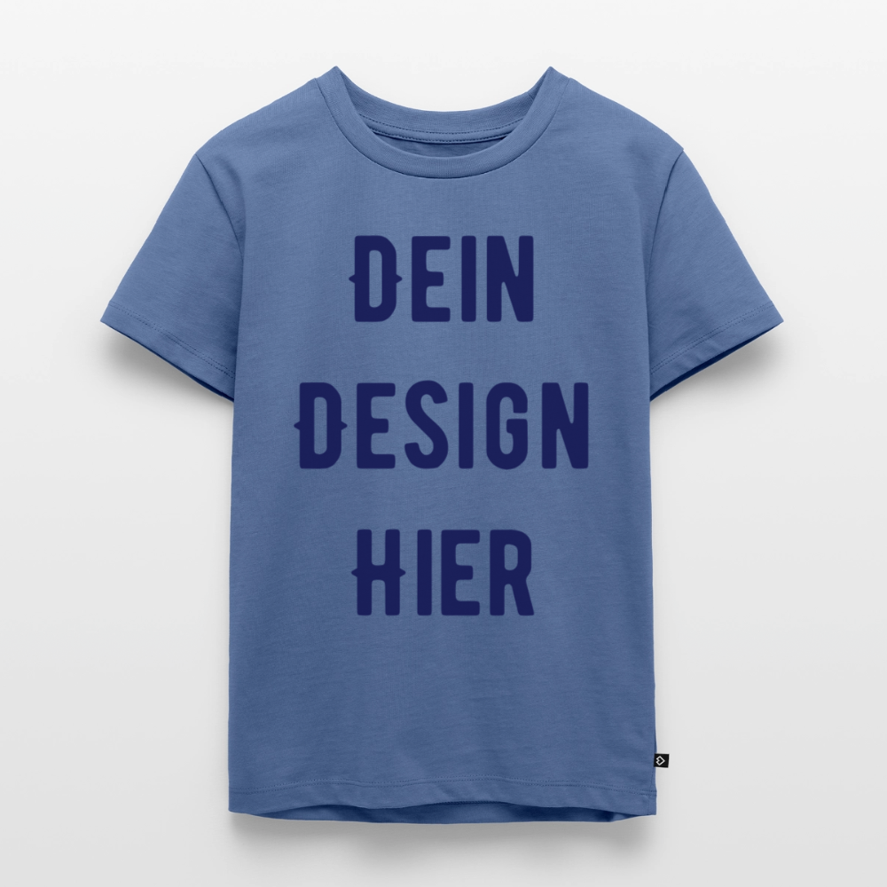Kinder Premium Bio T-Shirt - Taubenblau