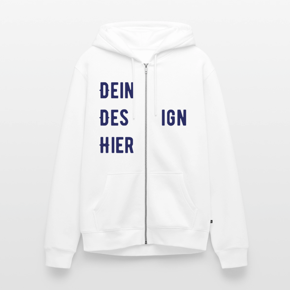 Männer Premium Zip Hoodie - Weiß