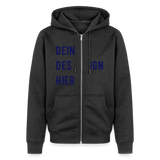 Männer Premium Zip Hoodie - Anthrazit meliert