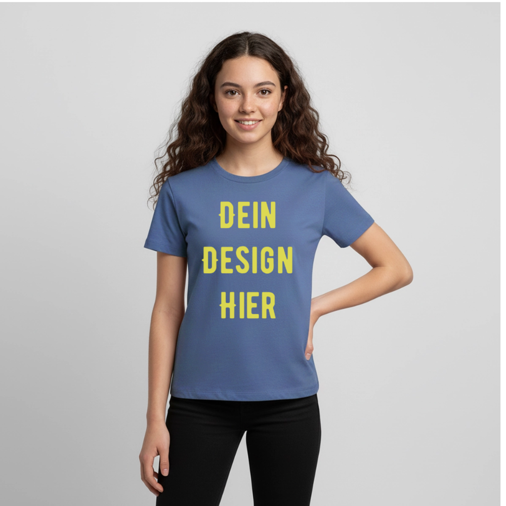 Teenager Premium Bio T-Shirt - Taubenblau