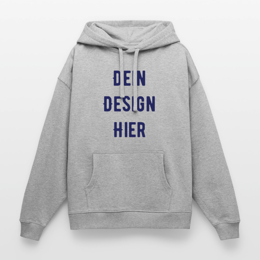 Oversized Unisex Hoodie von Stanley/Stella - Grau meliert