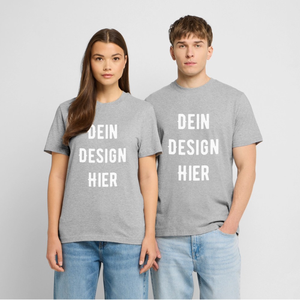 RELAXED FIT Unisex Organic T-Shirt - Grau meliert