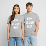 RELAXED FIT Unisex Organic T-Shirt - Grau meliert