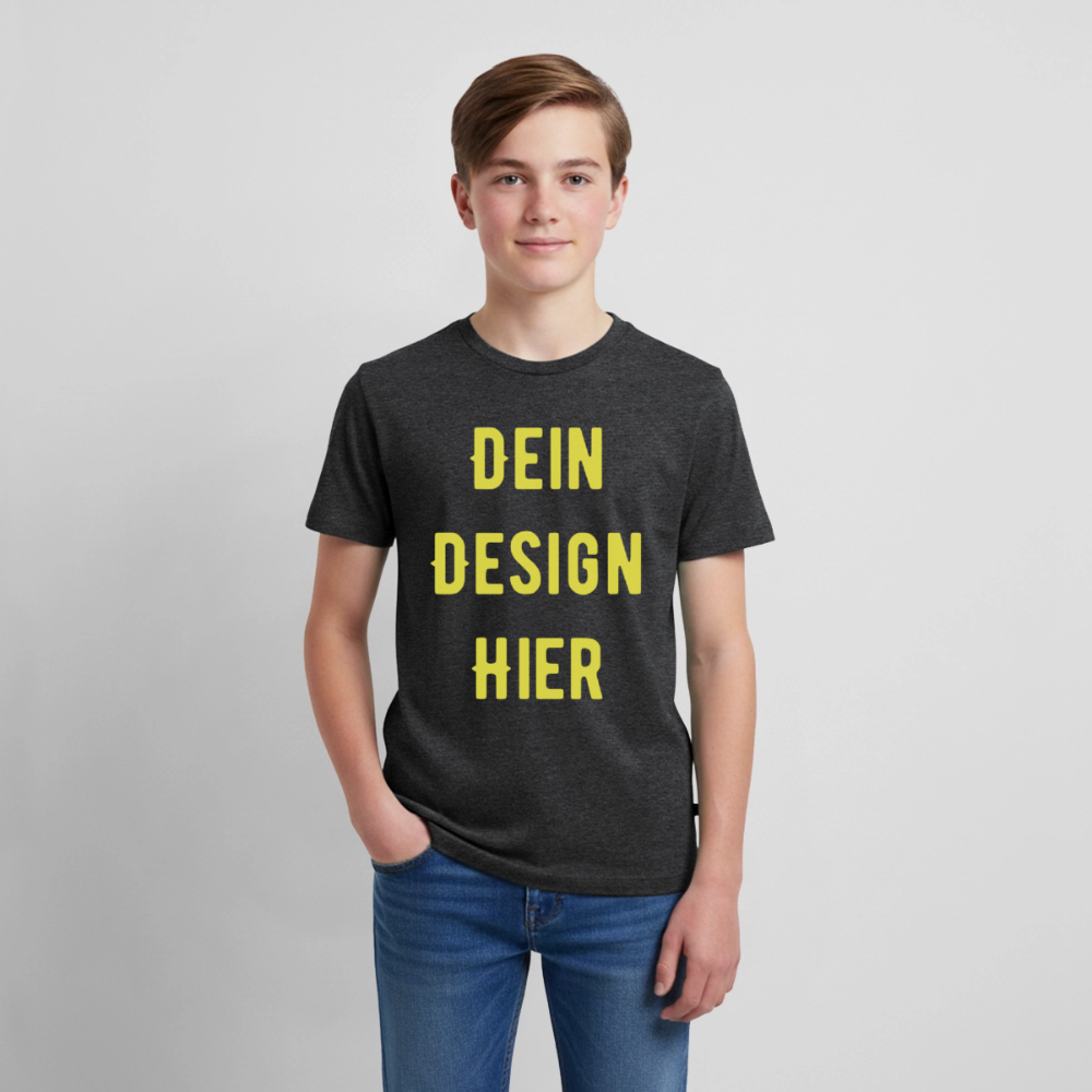 Teenager Premium Bio T-Shirt - Anthrazit meliert
