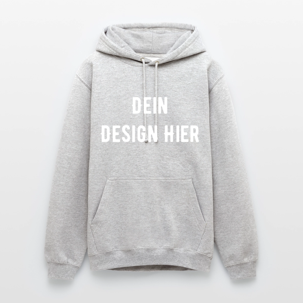 Unisex Hoodie - Hellgrau meliert
