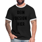 Männer Kontrast-T-Shirt - Schwarz/Weiß