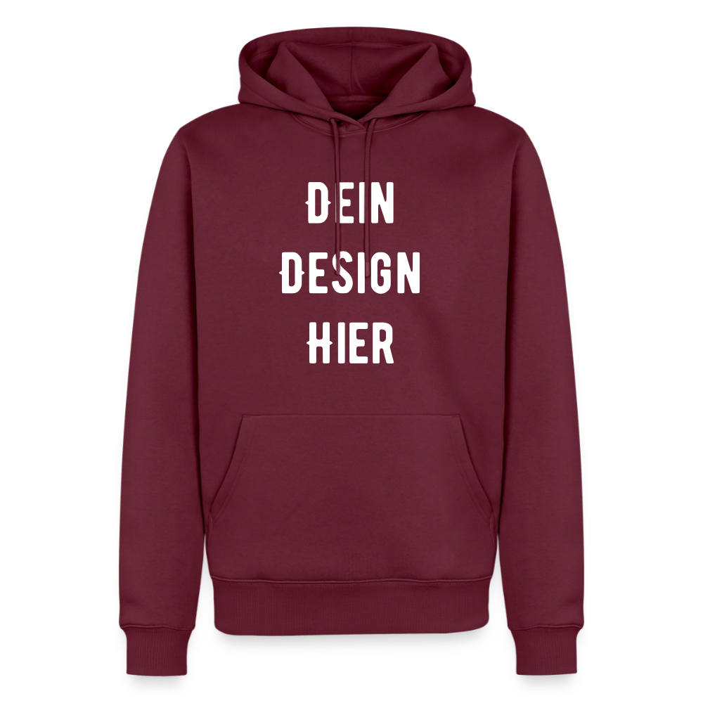 Männer Premium Hoodie - Burgunderrot