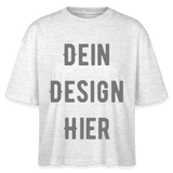 Frauen Boxy Bio-T-Shirt Nova - Weiß meliert