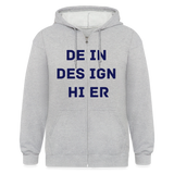 Männer Heavyweight Kapuzenjacke - Grau meliert