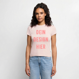SLIM FIT Frauen Organic T-Shirt - Puderrosa