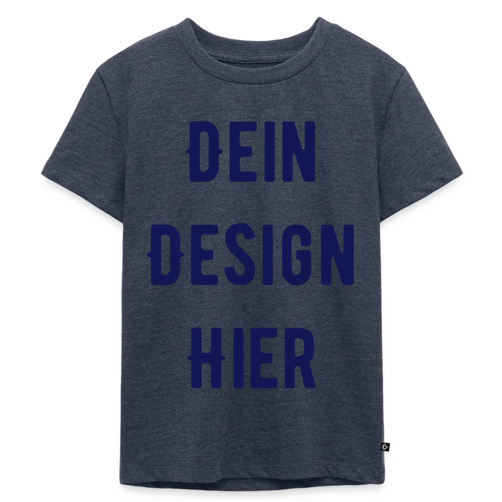 Kinder Premium Bio T-Shirt - Jeansblau 