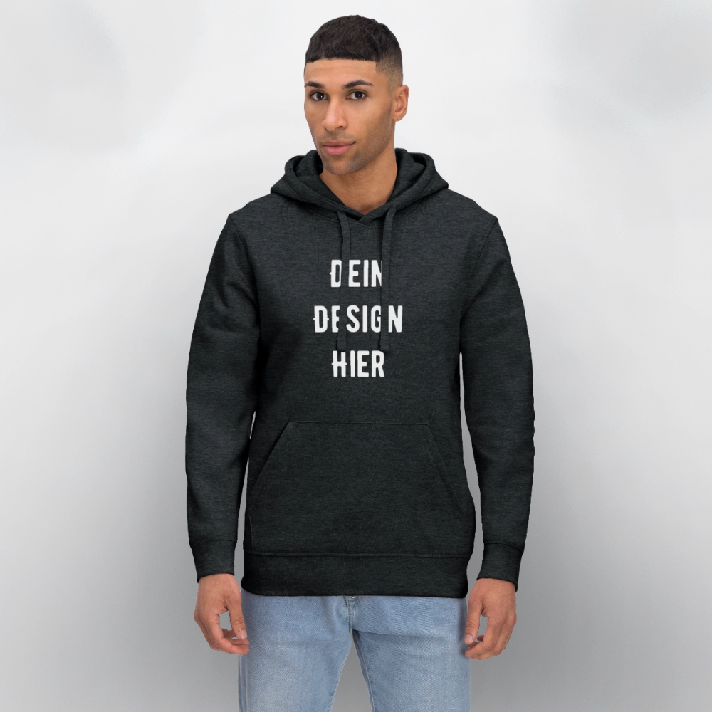 Stanley/Stella Unisex Bio-Hoodie DRUMMER - Dunkelgrau meliert