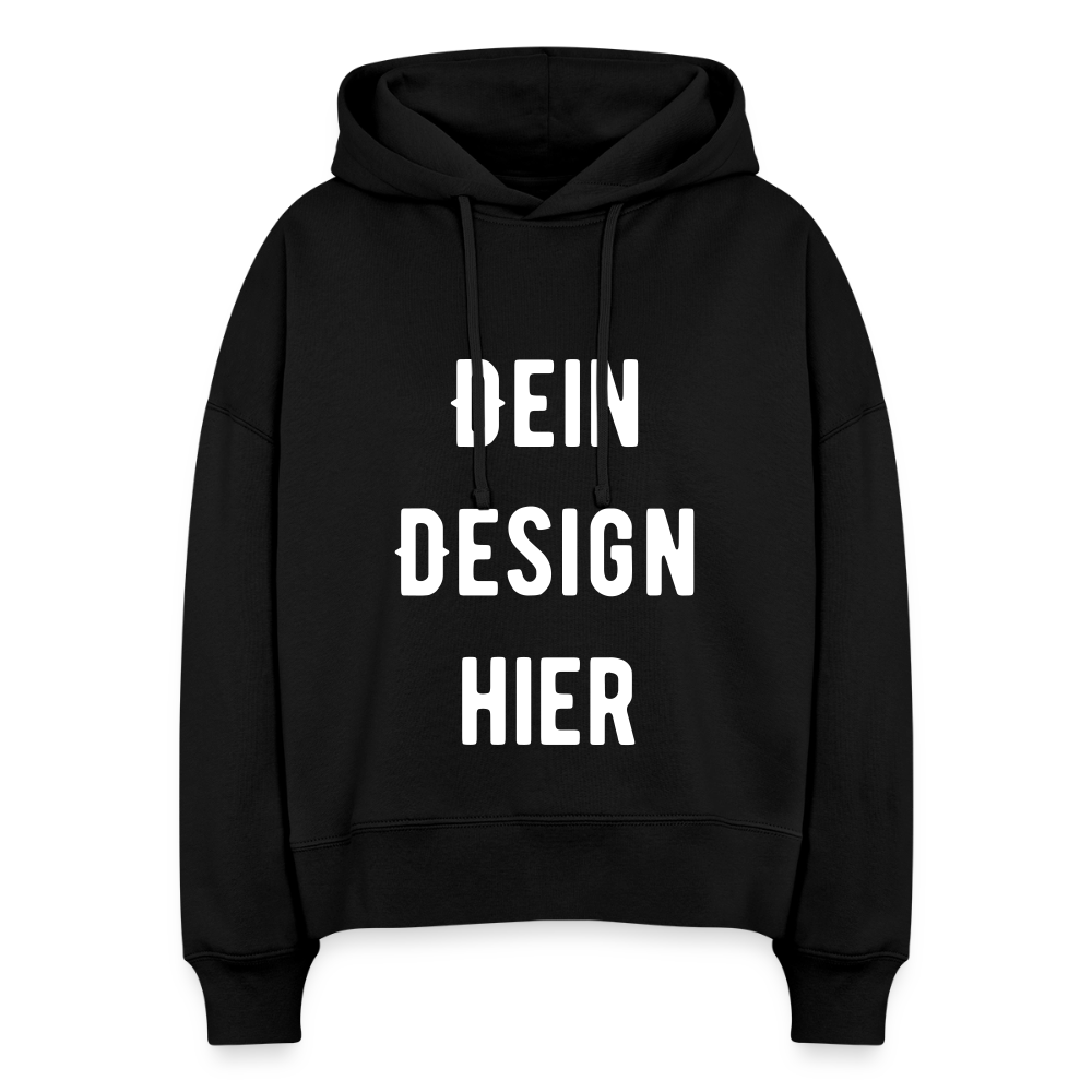 Stanley/Stella Boxy Frauen Bio Hoodie Nora - Schwarz