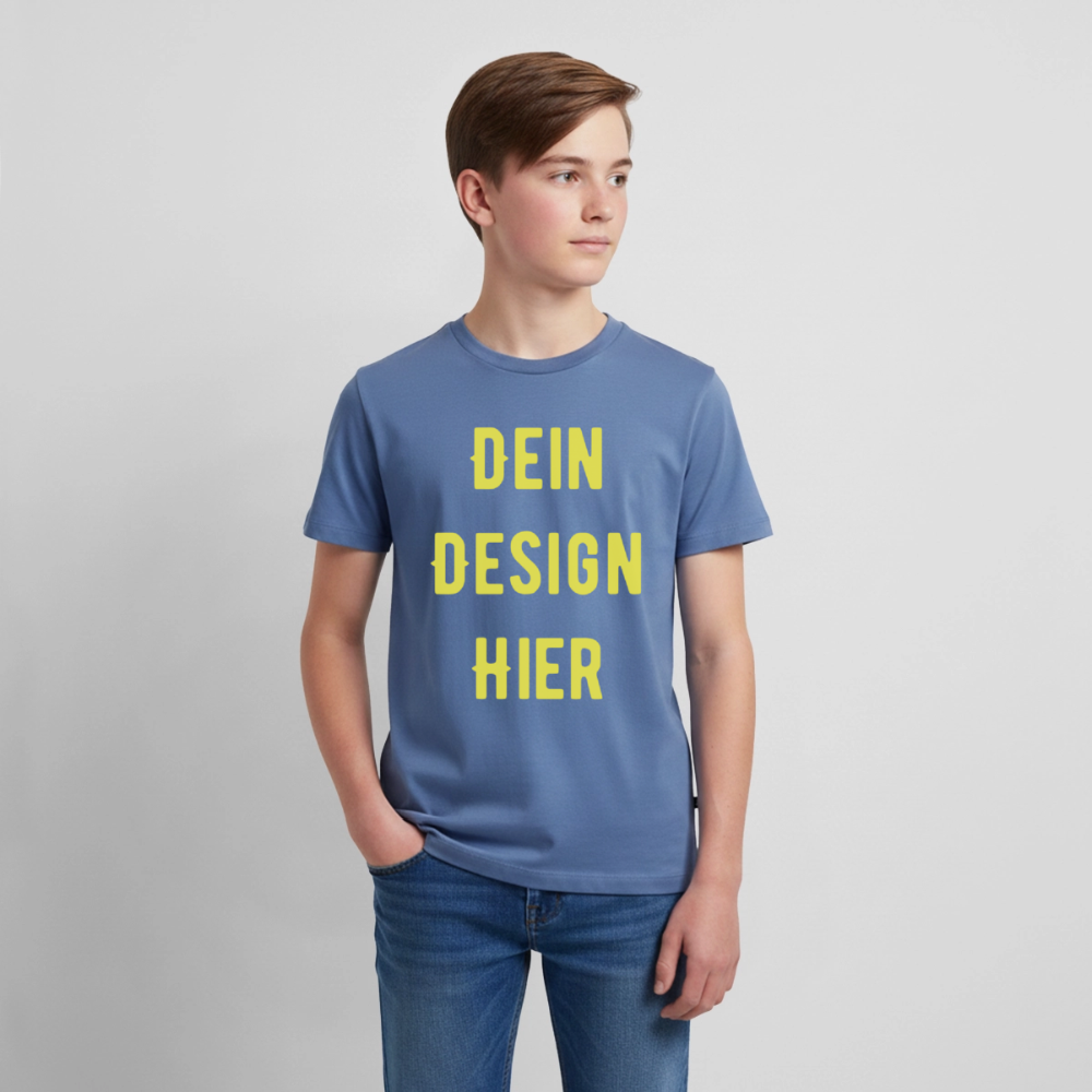 Teenager Premium Bio T-Shirt - Taubenblau