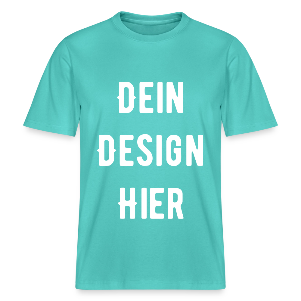 RELAXED FIT Unisex Organic T-Shirt - Poolblau