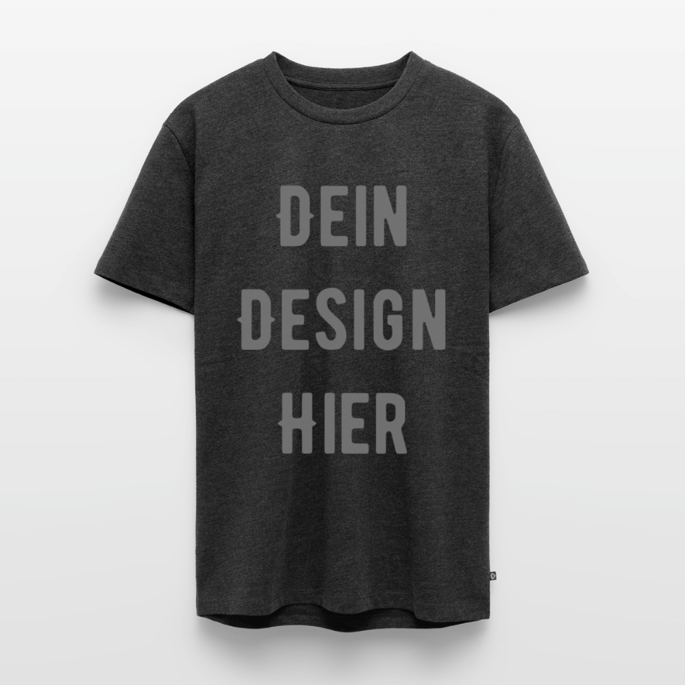 Männer Premium Bio T-Shirt - Anthrazit meliert