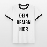 Männer Kontrast-T-Shirt - Weiß/Schwarz