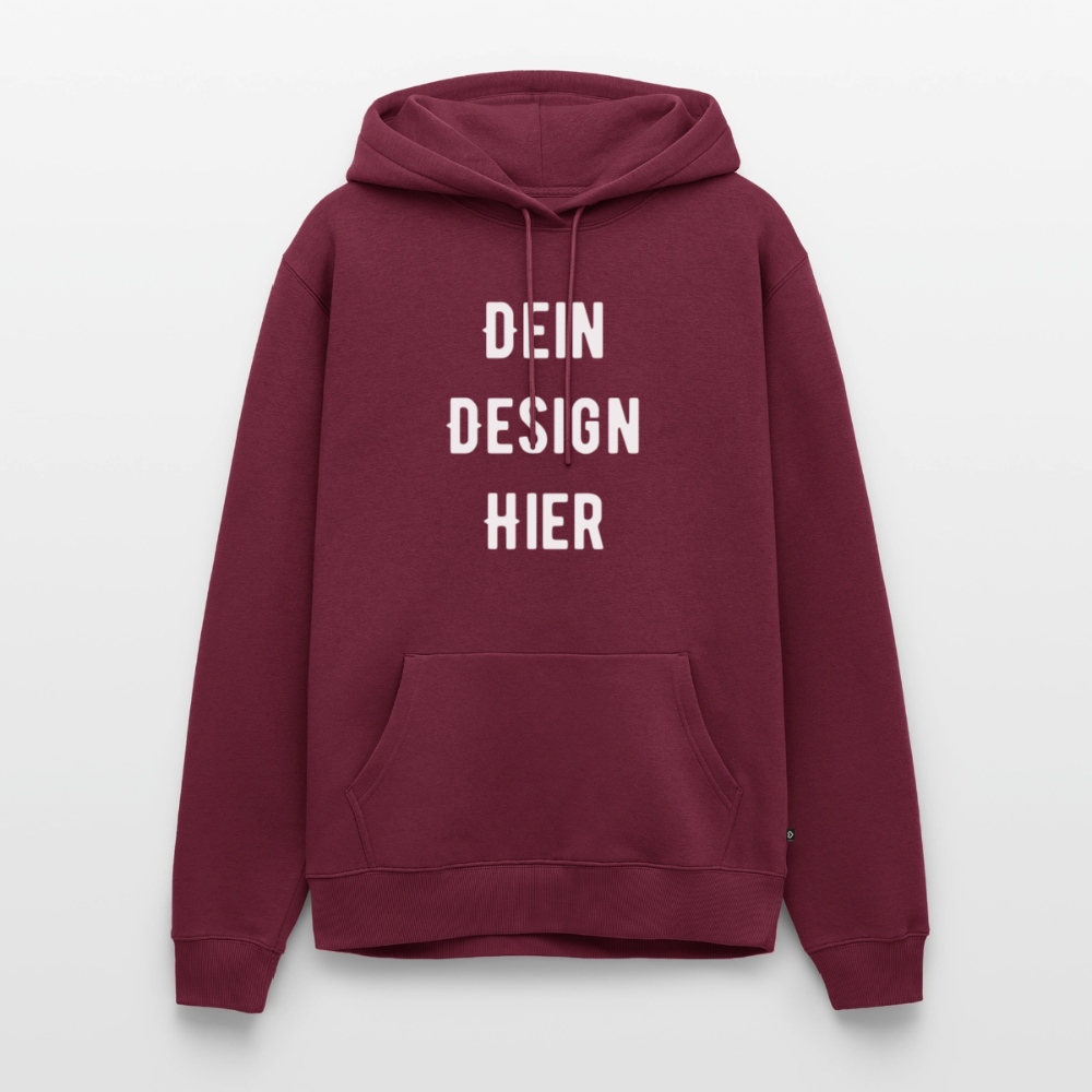 Männer Premium Hoodie - Burgunderrot