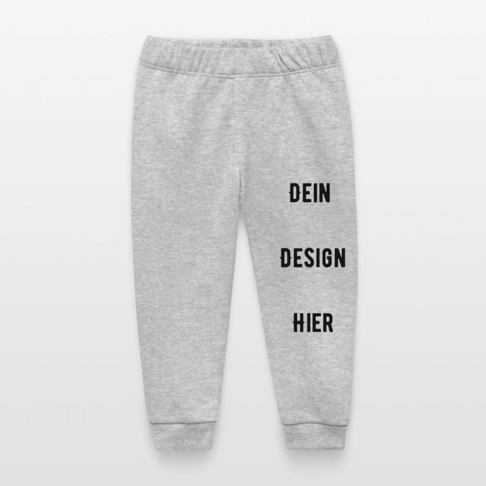 Baby Bio-Jogginghose - Grau meliert