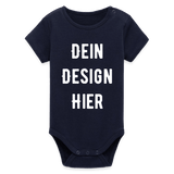 Baby Bio Kurzarm-Body - Navy