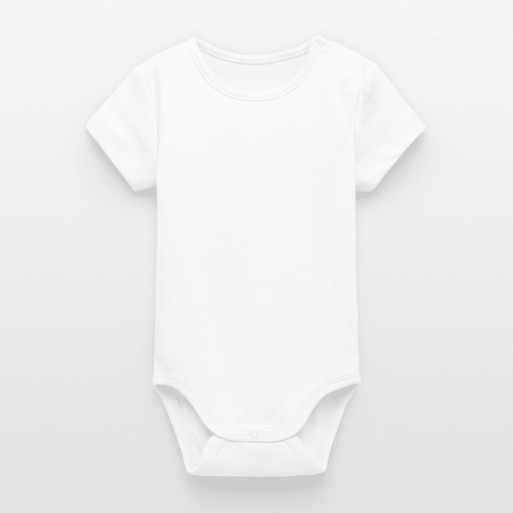 Baby Bio Kurzarm-Body - Weiß