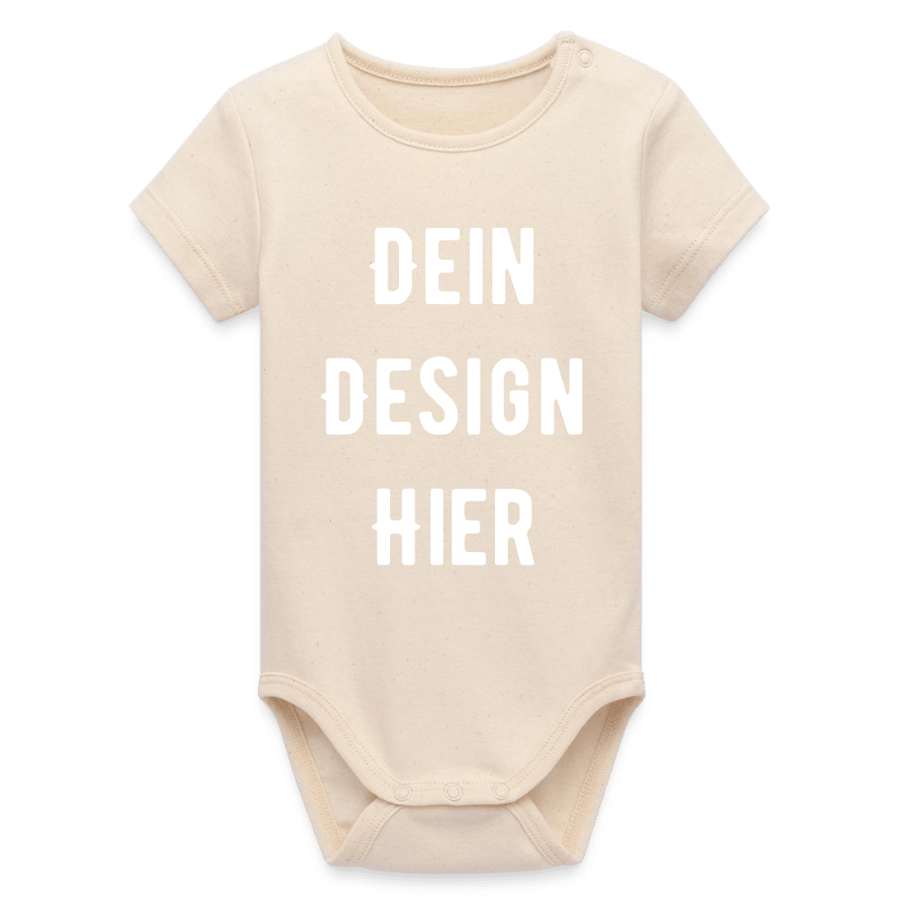 Baby Bio Kurzarm-Body - Natur