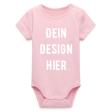 Baby Bio Kurzarm-Body - Hellrosa