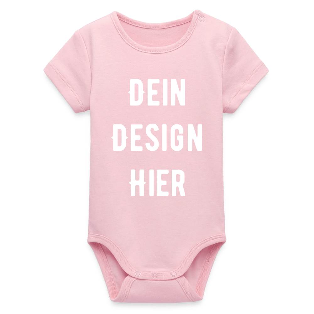 Baby Bio Kurzarm-Body - Hellrosa
