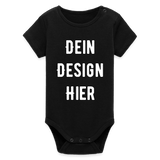 Baby Bio Kurzarm-Body - Schwarz