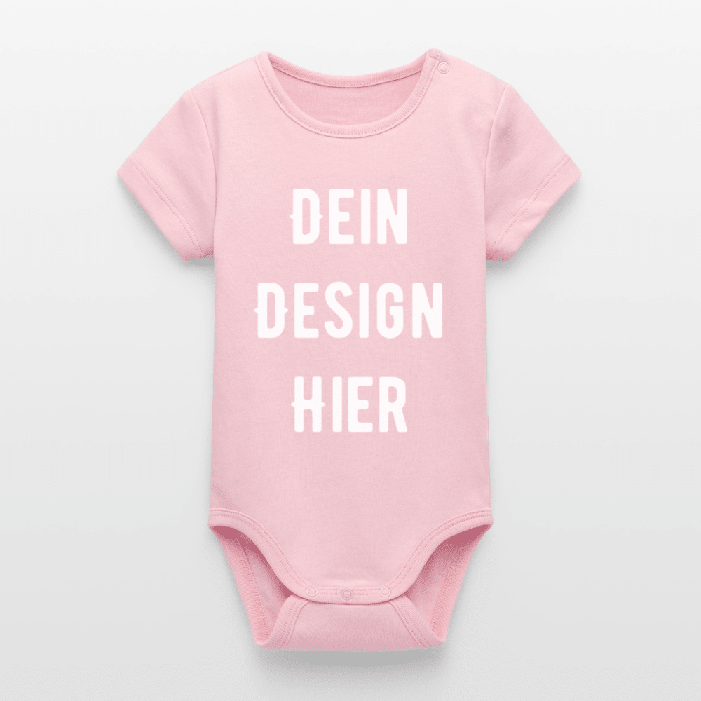 Baby Bio Kurzarm-Body - Hellrosa