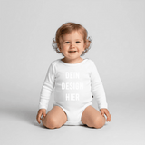 Baby Bio-Langarm-Body - Weiß