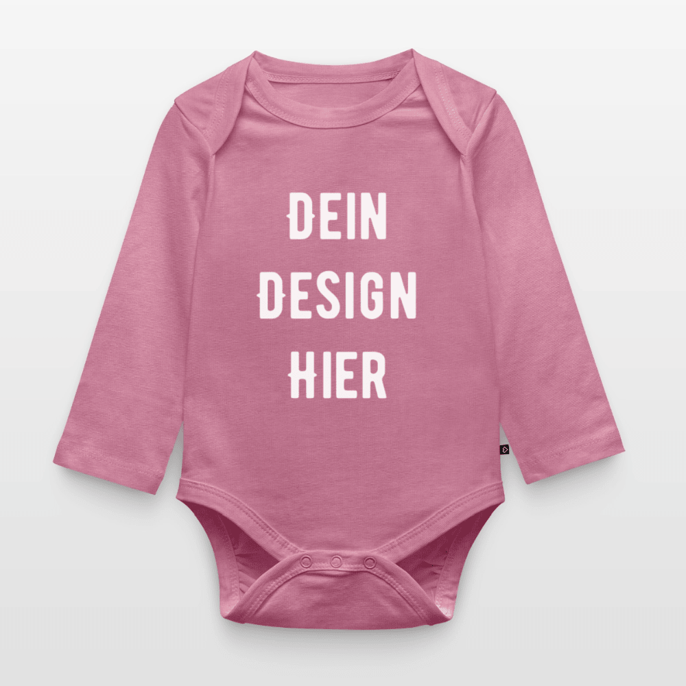 Baby Bio-Langarm-Body - Mauve