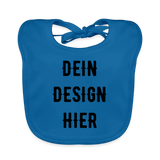 Baby Bio-Lätzchen - Pfauenblau