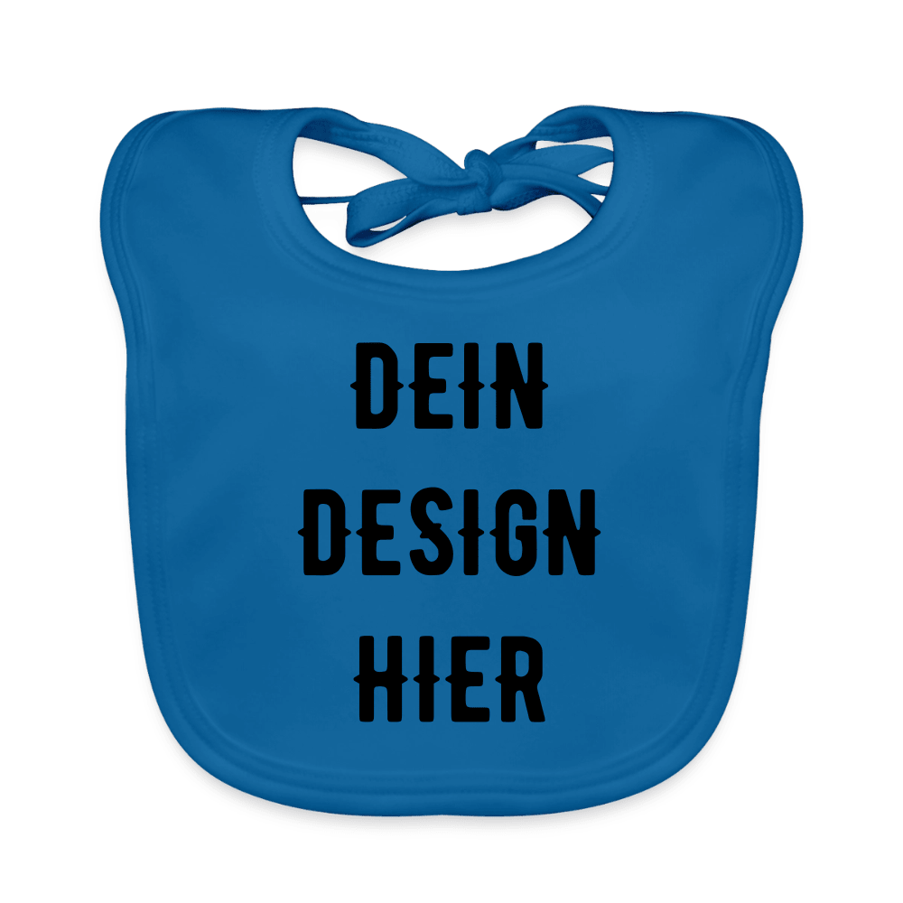 Baby Bio-Lätzchen - Pfauenblau