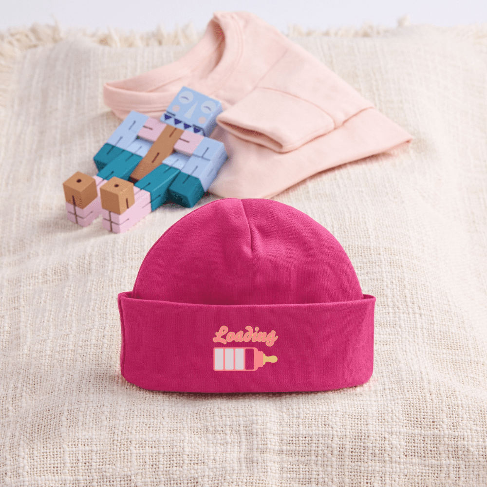Baby Organic Mütze - hot Pink