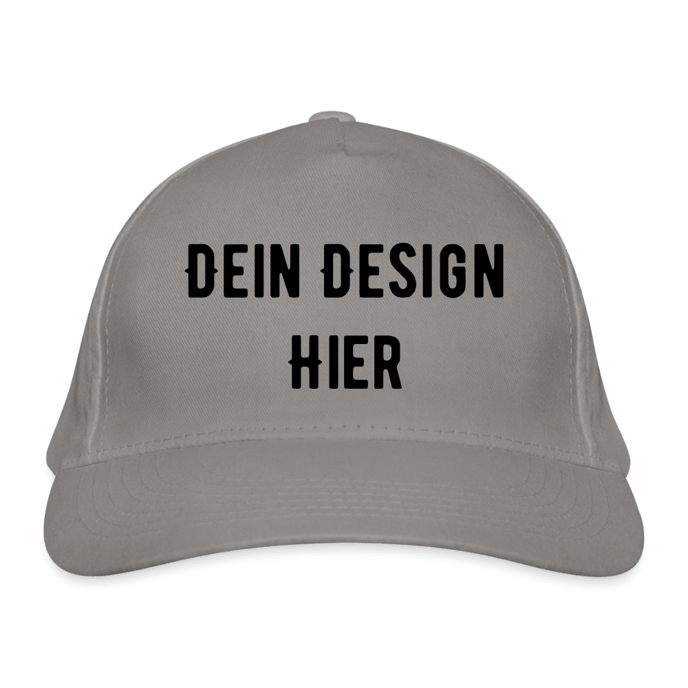 Bio-Baseballkappe - Hellgrau