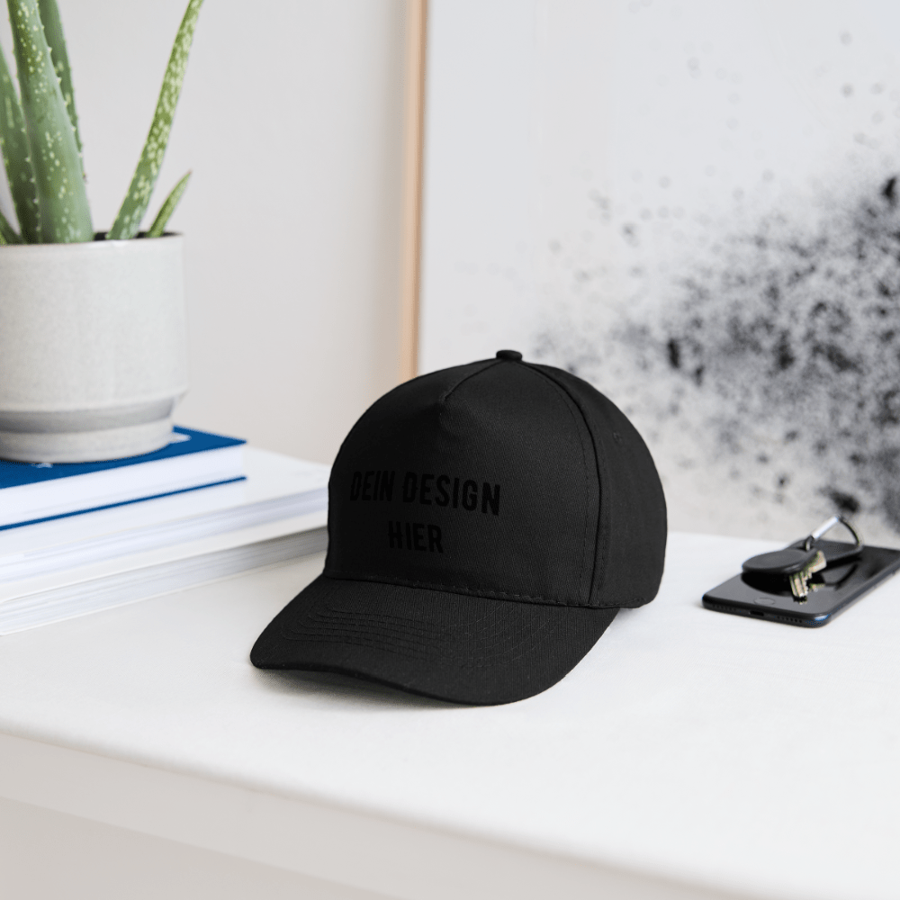 Bio-Baseballkappe - Schwarz