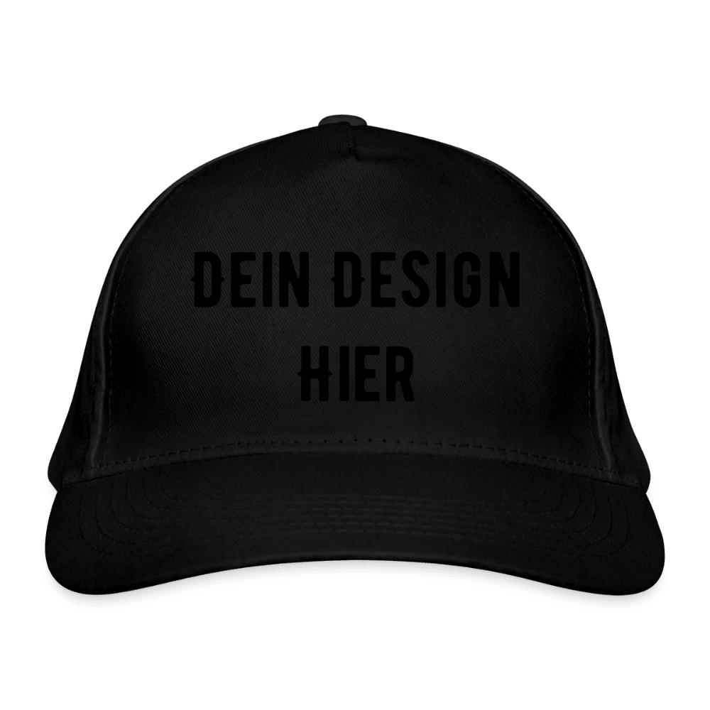 Bio-Baseballkappe - Schwarz