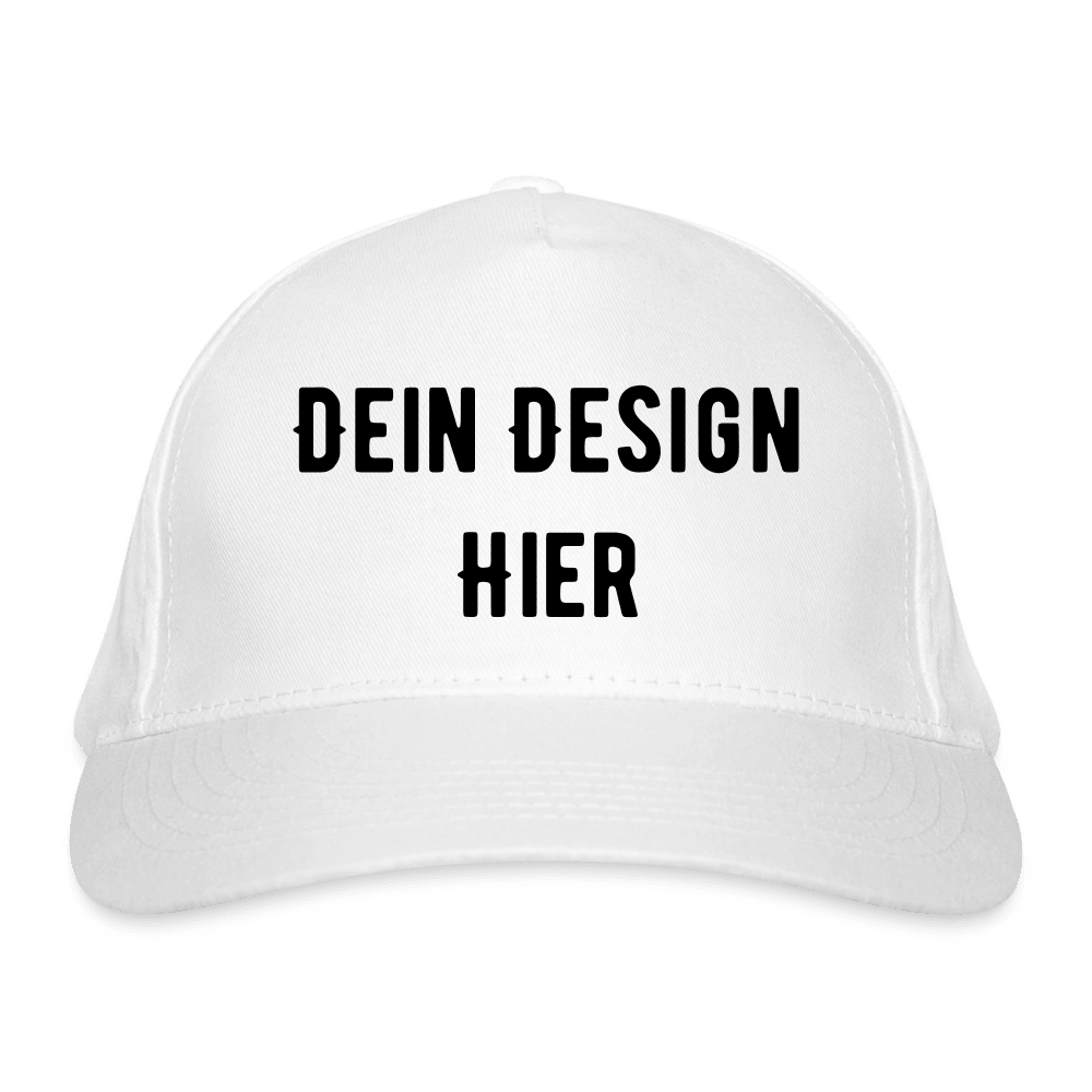 Bio-Baseballkappe - Weiß