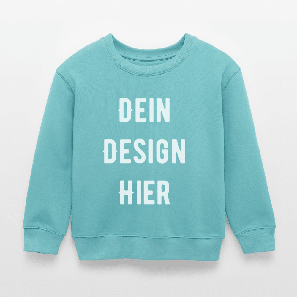 Bio Kinder Sweatshirt Mini Changer - Pastelltürkis