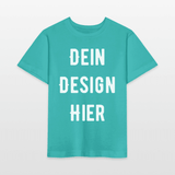 Bio Kinder T-Shirt MINI CREATOR - Poolblau