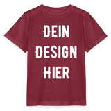 Bio Kinder T-Shirt MINI CREATOR - Burgunderrot