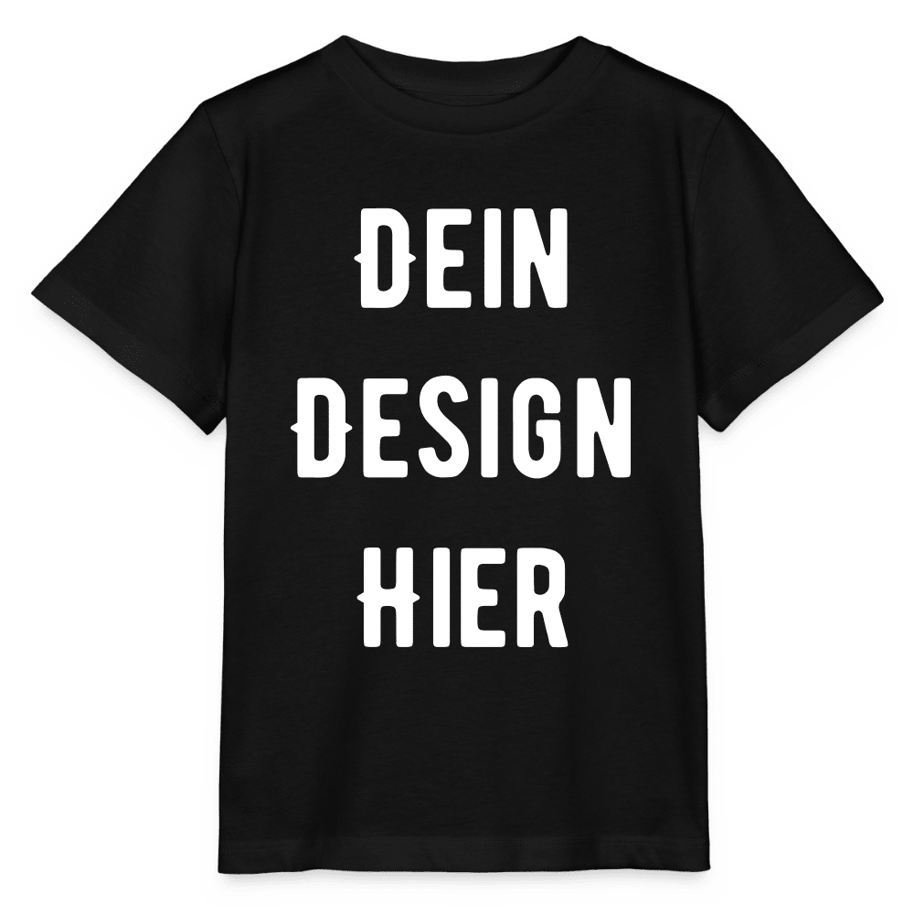 Bio Kinder T-Shirt MINI CREATOR - Schwarz