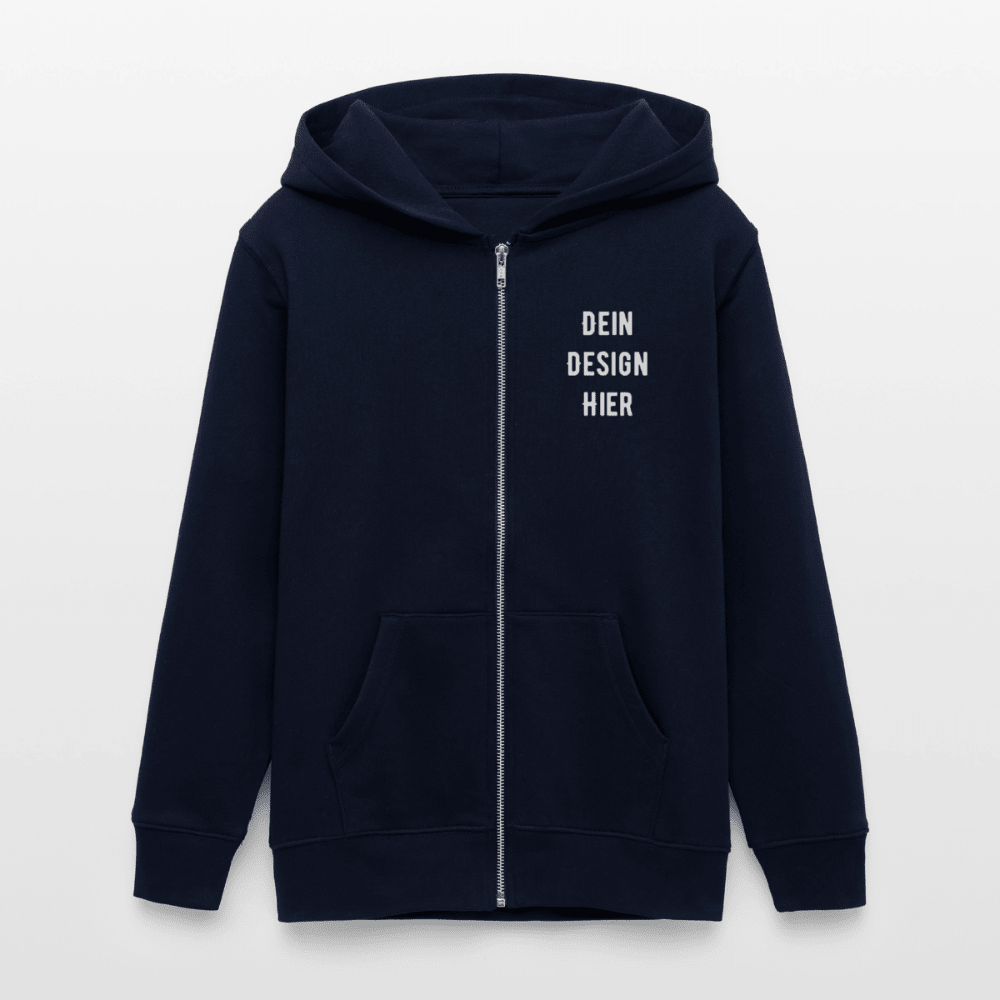 Bio Teenager Kapuzenjacke - Navy