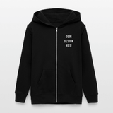 Bio Teenager Kapuzenjacke - Schwarz